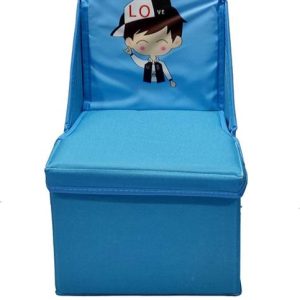 MS MODSTYLE Folding Storage Toy Box Seat Stool for Kids...