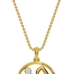 KISNA KISNA 18K Yellow Gold and Diamond Shree Rakhi Bra...