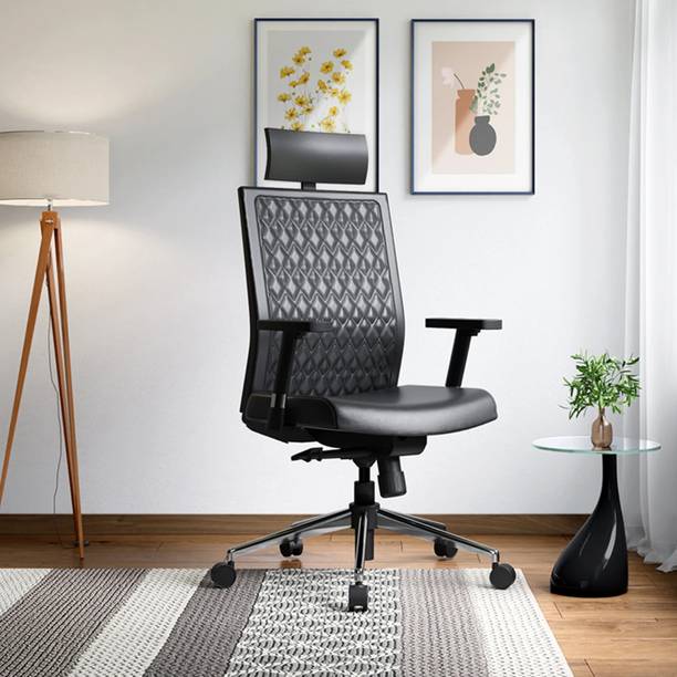 Godrej Interio Elite Leatherette Office Adjustable Arm ...