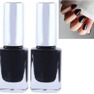 HUZURLU Black Best Glossy finish nail paint for women a...