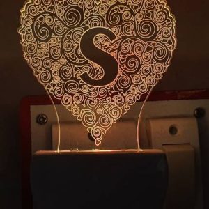 UKANI 3D Illusion LED Light Night Lights for 7 LED Colo...