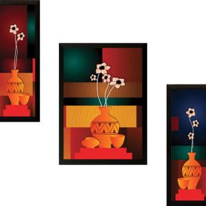 saf Set of 3 Flowers Digital Reprint 14 inch x 20 inch ...