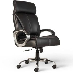 KRISHTHA High Back Ergonomic Revolving Leatherette Offi...