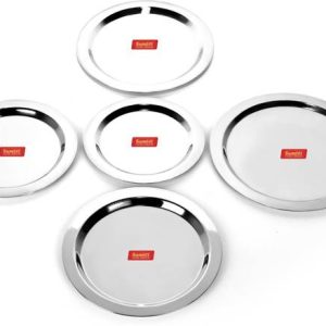 Sumeet Stainless Steel Heavy Gauge Ciba / Lids / Tope C...