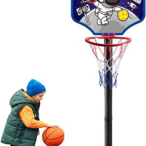 KOBBET Basketballs for Kids, Height Adjustable Kit Indo...