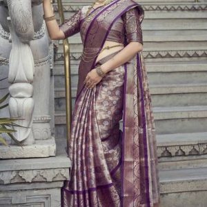 Tankori Woven Kanjivaram Tissue Saree