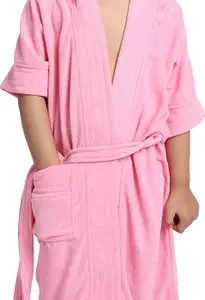 ELEVANTO Pink Small Bath Robe