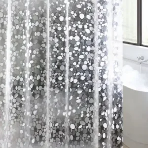 CASA FURNISHING 213 cm (7 ft) PVC Shower Curtain Single