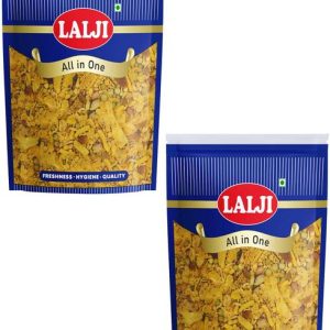 lalji All In One 800Gm (400Gm x 2) Bikaneri Namkeen Spicy and Crispy Healthy Snack