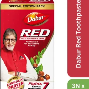 Dabur Red Red Toothpaste-Special Edition Pack - 250gx3, Ayurvedic Paste Toothpaste  (750 g)