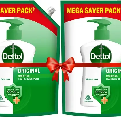 Dettol Original Liquid Soap Hand Wash Refill Pouch  (2 x 1350 ml)