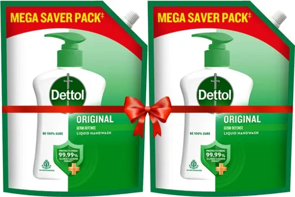 Dettol Original Liquid Soap Hand Wash Refill Pouch  (2 x 1350 ml)