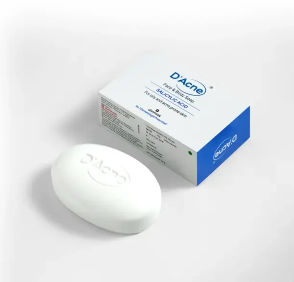 D'ACNE Soap |Controls Excess Sebum |Body & Facesoap for Acne-prone and Oily Skin |Dacne  (75 g)
