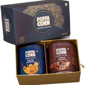 poppacorn Gourmet Popcorn Gift Pack Popcorn Salted Caramel, Choco Crunch Popcorn