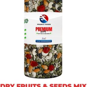 pranic foods Dry Fruits & Edible Seeds Mix - Nine Superfoods Mixture - All Premium - 500gm Assorted Seeds & Nuts