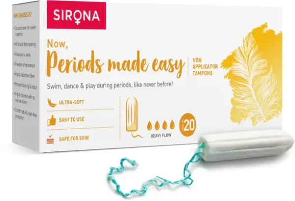 SIRONA FDA Approved Non Applicator Tampons for Heavy