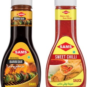 sams Barbeque Sauce 325g and Sweet Chilly Sauce 380g Gourmet Sauces Sauce