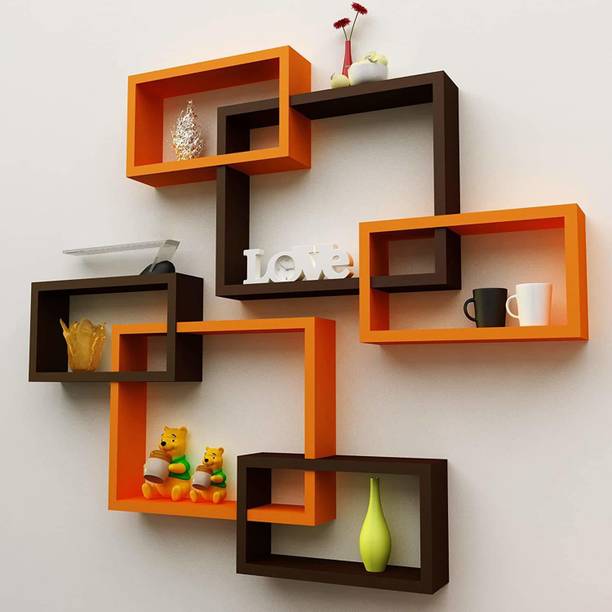 Annu Handicrafts 0035 Wooden Wall Shelf