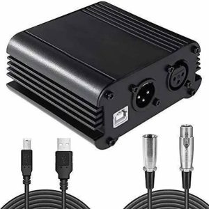DawnRays 48V USB Phantom Power Supply Audio Interface w...