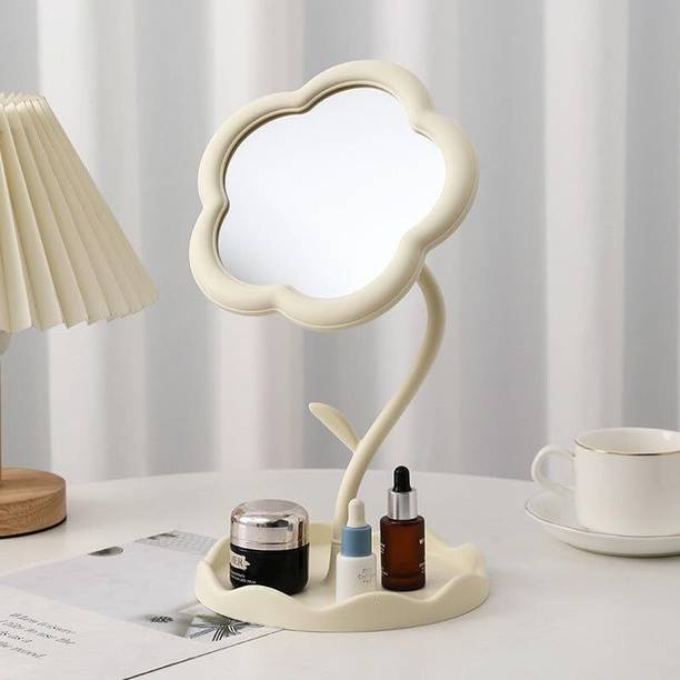 Gabani fashion Rotatable Makeup Mirror with Tray Table ...