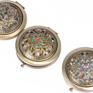 P-PLUS INTERNATIONAL Double-Sided Makeup Mirror Folding...