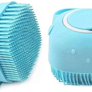 FASHION EXPLORERS Silicone Pet Bath Brush with Dispense...