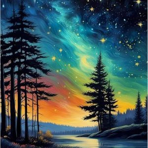 TREXEE Starry Sky Paint by Numbers Kit For Adult & Kids...