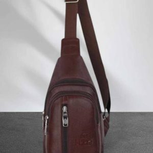 i-bag Brown Men & Women Shoulder Bag Casual Stylish Padded PU...