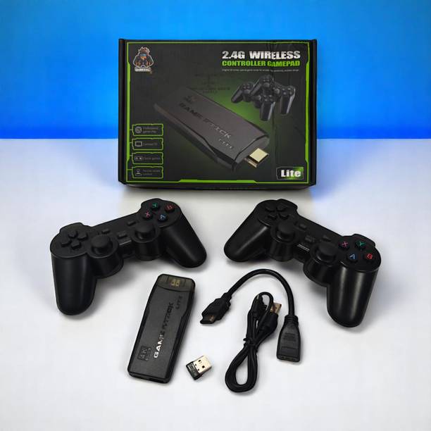 Uphaar by OMG 4K Game Stick with Dual Wireless Controll...