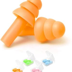 Scheibe 4 Pairs Ear Plugs Soft Silica Gel Noise Reducti...