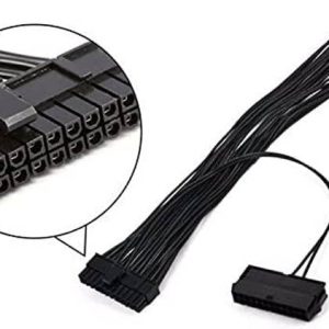VOOCME 24 Pin Dual PSU Power Supply Splitter Extension ...