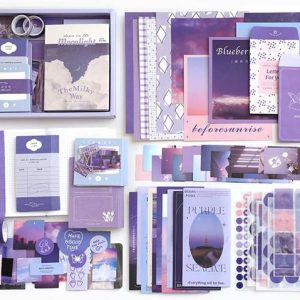SANCORP 346pcs Journal Kit Vintage Scrapbook Stickers P...