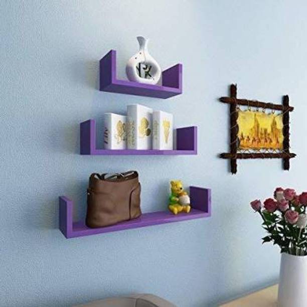 Heavenart Wooden wall shelf for living room and bedroom...