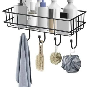 Well Set black Iron Wall Mounted Storage Organizer for ...