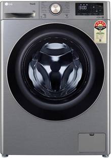 LG 11 kg with Steam,Wi-Fi Enabled Fully Automatic Front Load Washing Machine with In-built Heater Silv...