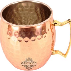 IndianArtVilla IAV-CC-8-106 Glass Beer Mug