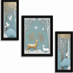 saf deer in jungle Premium wall paintings for wall deco...
