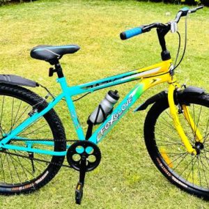FOXGLOVE DARKFOX 26 T YELLOW IN AQUA GREEN TYRE TUBE CY...