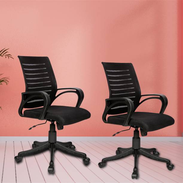 KVS INDIA MID Back Office Chair Ergonomic Chair, Adjust...