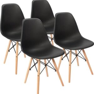Finch Fox Eams Replica Molded ABS Plastic with Wood Leg...