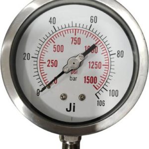 Japsin instrumentation Pressure Gauge, 4" Dial, 0-106 B...