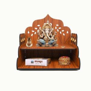 CRAFTZO Premium Lord Ganesh Carved Temple | Mandir | Po...