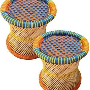 Bhavishya Handmade Bamboo Stool for Home,Office & Livin...