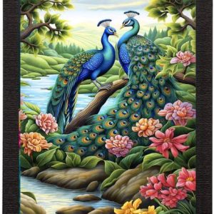 AARTKALA Peacock Handmade Picture photo frame (size-9 *...