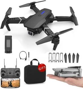 Rivalwilla Drone with 4k Camera Foldable 1080P HD Drone Altitude Hold,3D Flips Drone