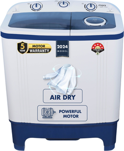 MarQ by Flipkart 7 kg 5 Star Rating Innowash Range Semi Automatic Top Load Washing Machine Blue, White