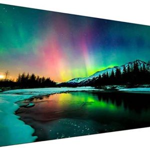 HASTHIP 5D Diamond Painting Kit Aurora Lake Diamond Pai...