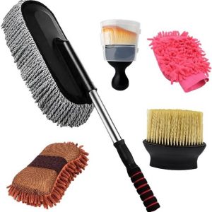Shopfer 2 type of soft brush, Microfiber big duster, Mi...