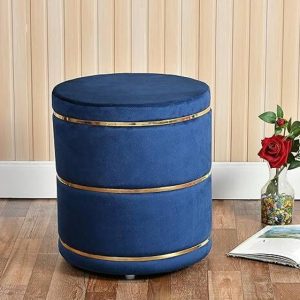 ANA craft Ottoman Round Small Foot Rest Stool for Livin...