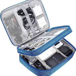 HOUSE OF QUIRK Organizer Portable Storage Case for Cabl...